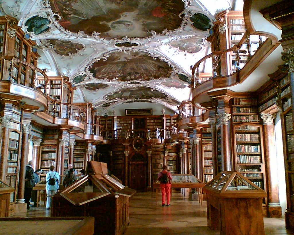 inside of the abbey library of st gall